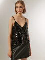 Musculosa Carmin Negro