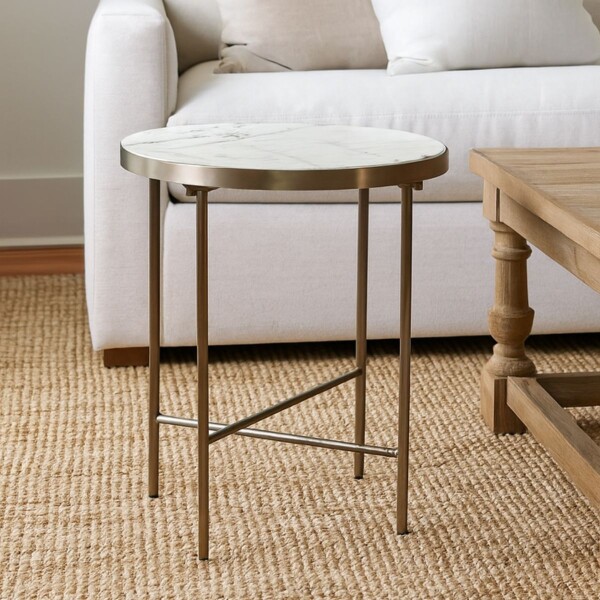 Mesa Auxiliar CELLINI Blanco - -