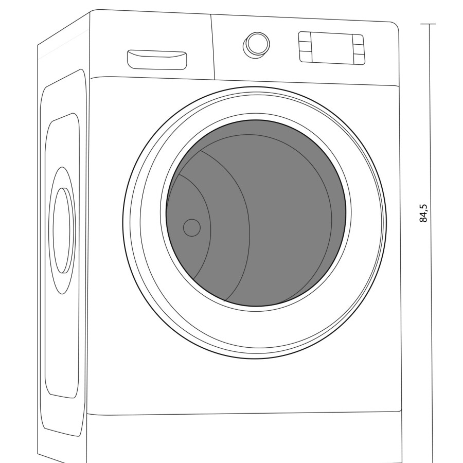 Lavarropas 9 kg Whirlpool WLF902B25F Lavarropas 9 kg Whirlpool WLF902B25F