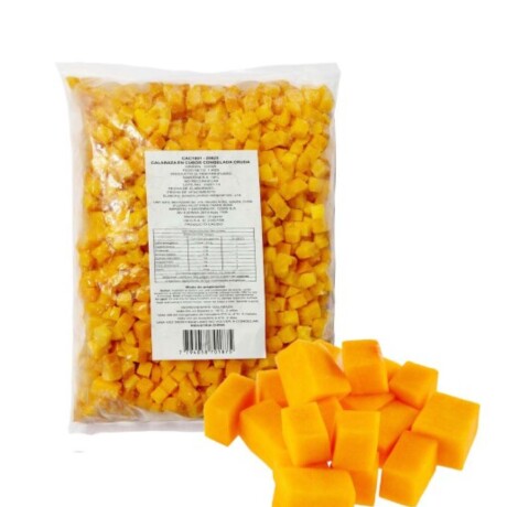 Calabaza cruda en cubos 1 kg Calabaza cruda en cubos 1 kg