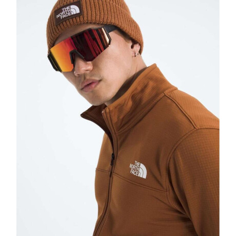 Campera Polar Cedar Trail Grid hombre Burnt Umber