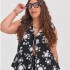Blusa Paloma Negro flor
