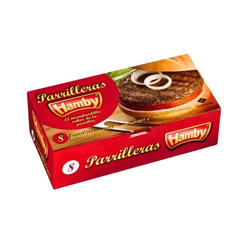 Hamburguesa Parrillera Hamby - 8 ud. - 670 g Hamburguesa Parrillera Hamby - 8 ud. - 670 g