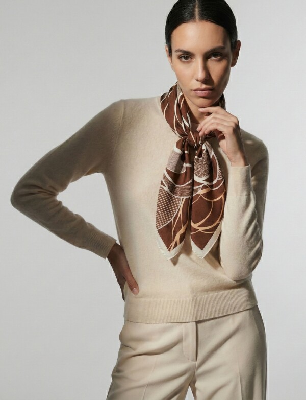 Bandana Flor MARRON/MULTI