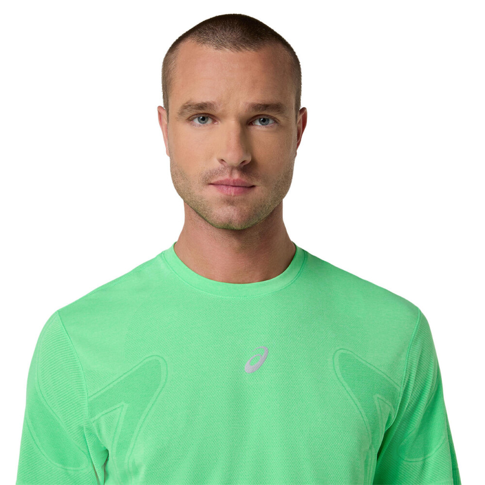 Polo Running Road Seamless Ss Top C Hombre Vital Green/illuminate Green
