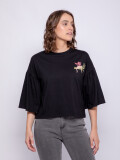 REMERA LEOPA Negro