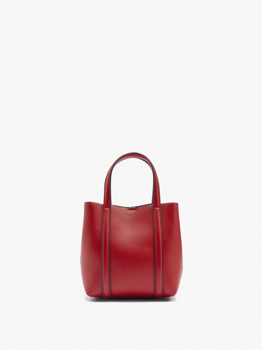 Bolso Tote Con Bandolera S - rojo 