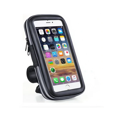 SOPORTE DE CELULAR UNIVERSAL PARA MOTO Y BICI CON FUNDA IMPERMABLE SOPORTE DE CELULAR UNIVERSAL PARA MOTO Y BICI CON FUNDA IMPERMABLE