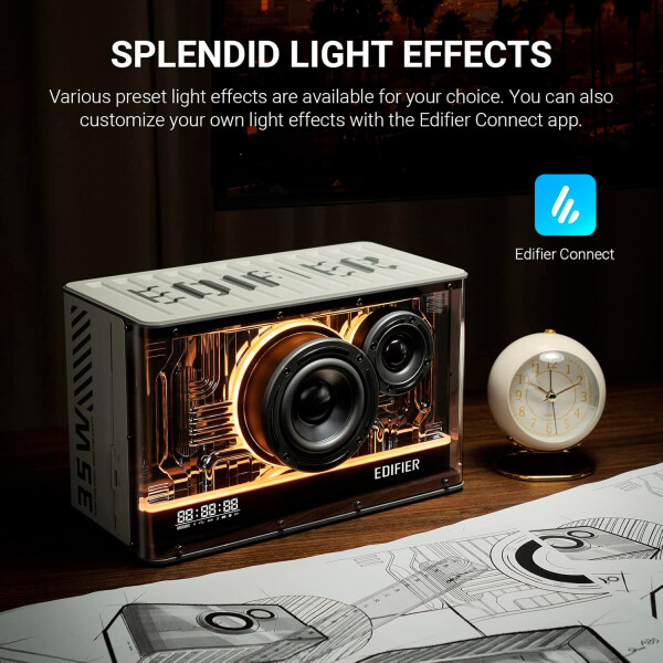 Parlante Edifier Qd35 Negro Bluetooth Rgb BLANCO