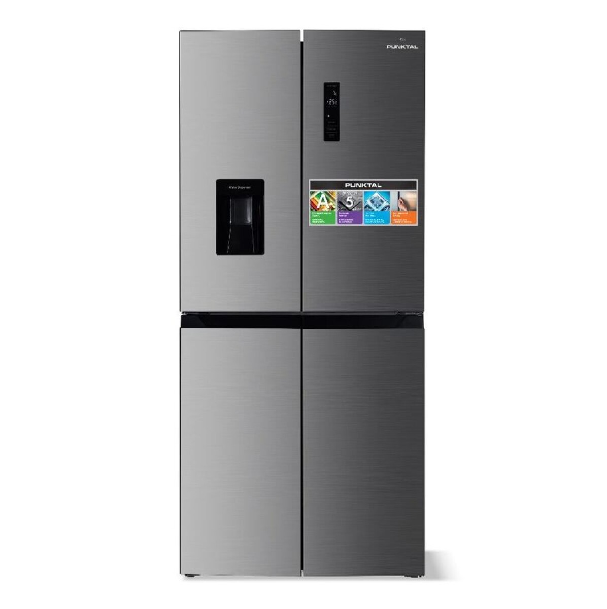 Heladera frío Seco 4 puertas 408 Lts Inverter Punktal PK530 