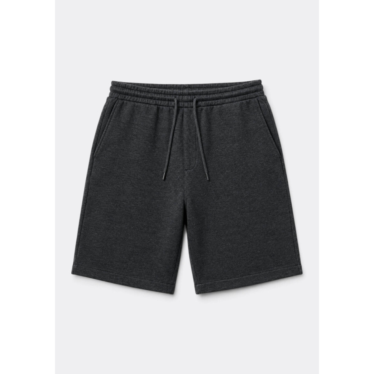 BERMUDA MASC - GRIS JASPEADO OSCURO 