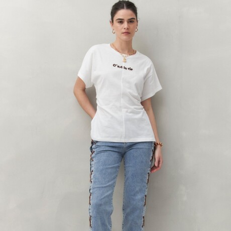 REMERA MILERA Blanco