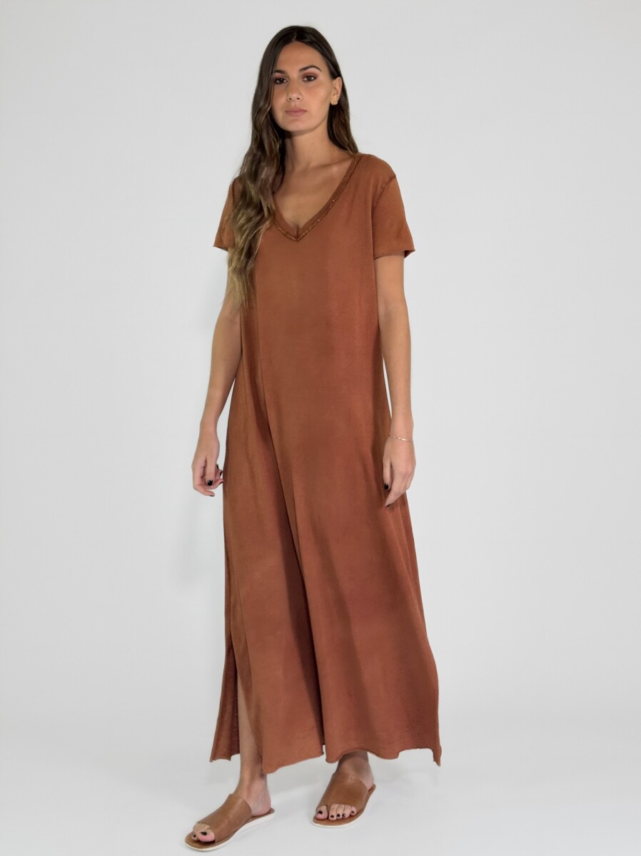 VESTIDO NAVARRA - MARRON 