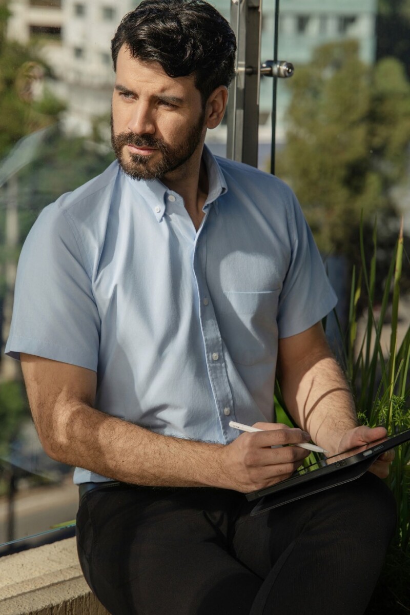 Camisa Clasica CELESTE