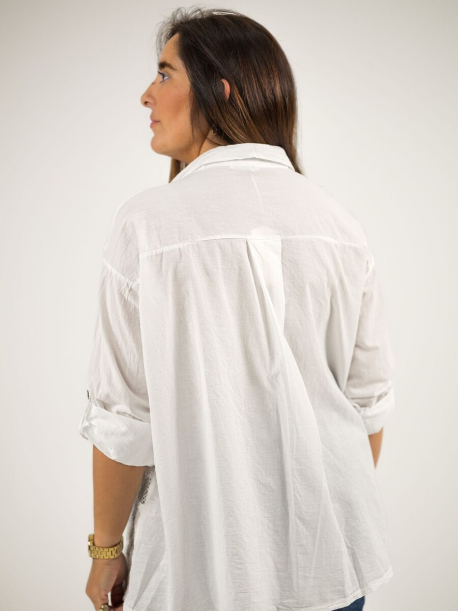 Camisa broderie bordada Blanca