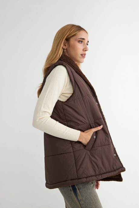 CHALECO SHERPA NOEMIE Chocolate