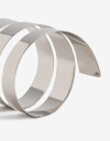 Brazaletes Metal Brazaletes, Espiral - Plateado Rodio