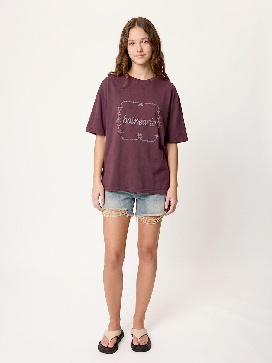 T-SHIRT M/C BALNEARIO TEEN DIXIE Vino