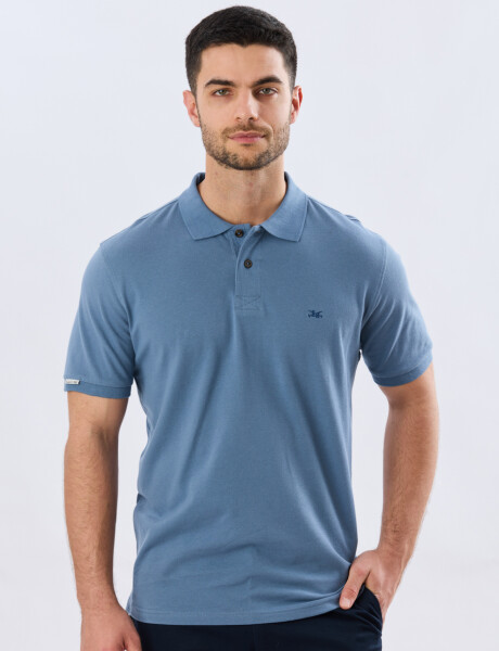 REMERA POLO LISA PIQUÉ Piedra