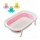 Set Baño Bebé con Bañera Plegable + Juego de Agua 3 Pulpos Rosa