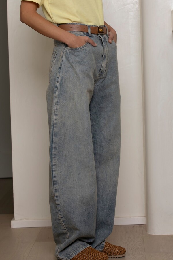 Jean Barrel Leg Celeste