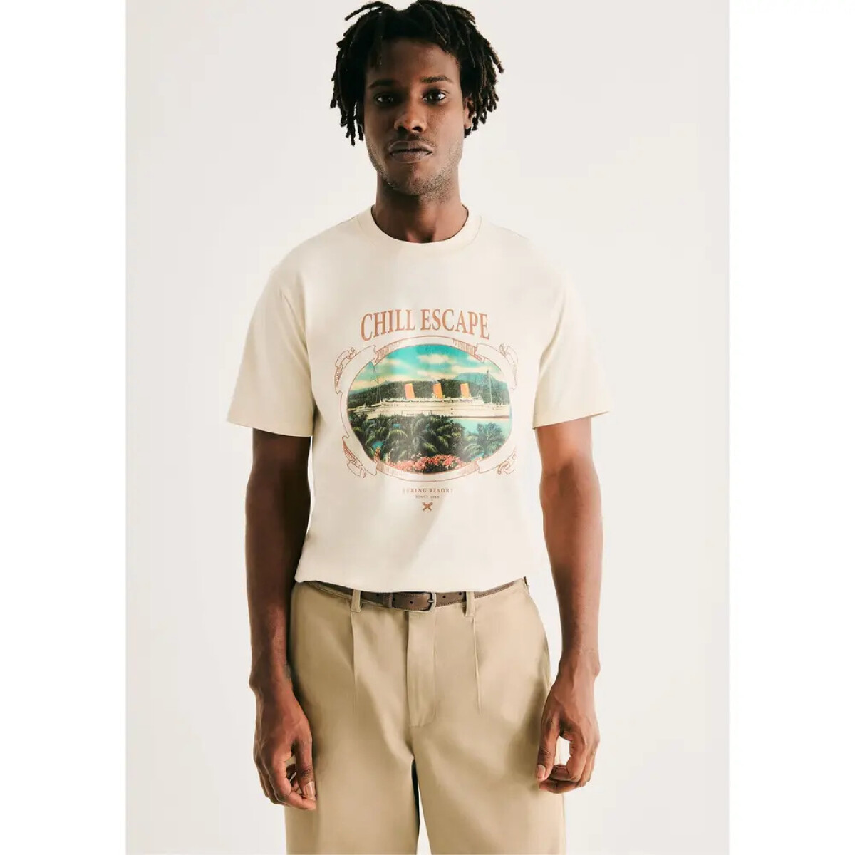 CAMISETA MM - MARROM CLARO 