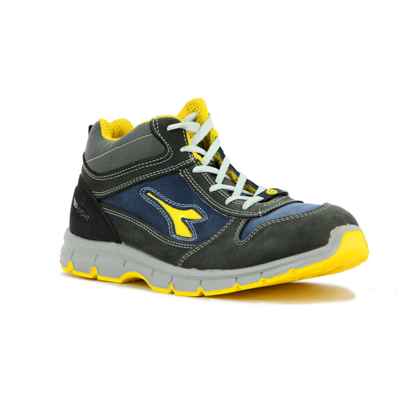 Bota Seguridad Diadora Utility Hombre Gris Oscuro-azul