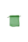 Bolsa organza 8x11 cm. VERDE BENETTON