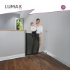 Puerta Flexible Lumax con Malla Retráctil de Seguridad Negro