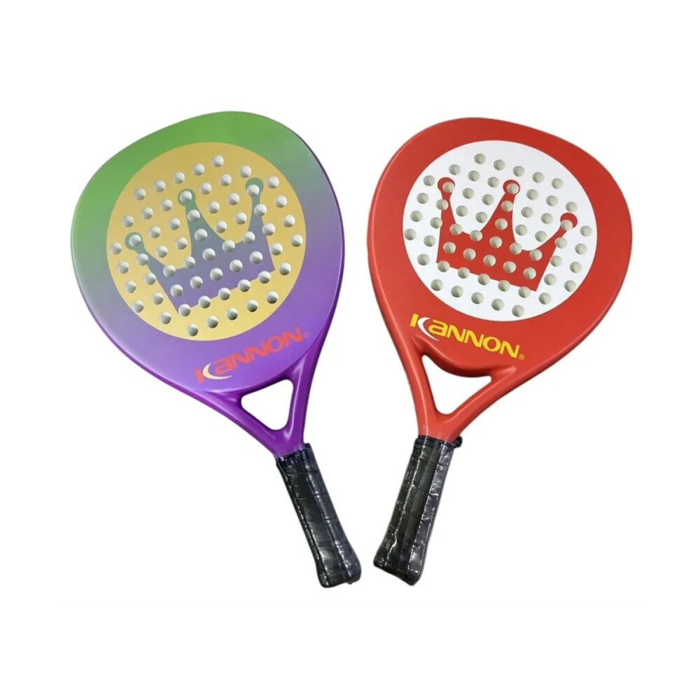 Paleta De Padel De Carbono Con Funda verde y azul