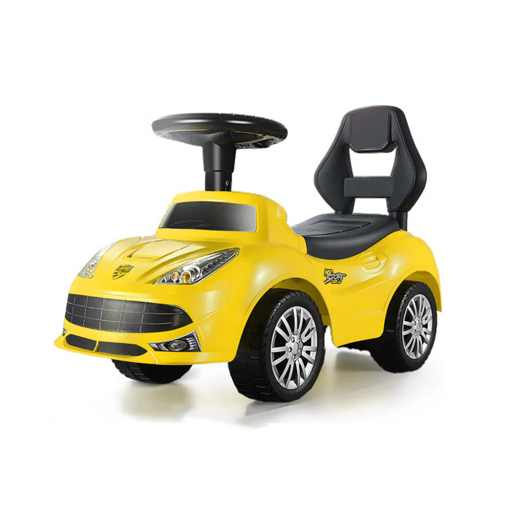 Buggy auto deportivo con luces y sonido Amarillo