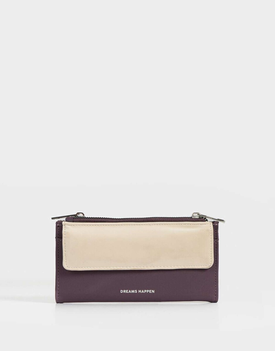 Billetera Formato Fichero Bicolor - Combinacion Bicolor 