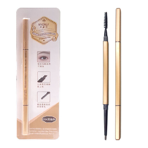 Lápiz delineador marrón oscuro y cepillo de cejas Lápiz Delineador Marrón Oscuro Y Cepillo De Cejas