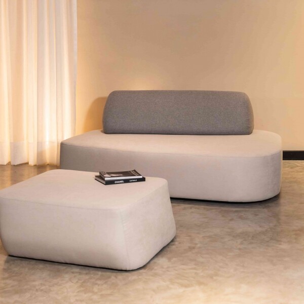 Sofá Pyramides Beige/Gris Sofá Pyramides Beige/Gris