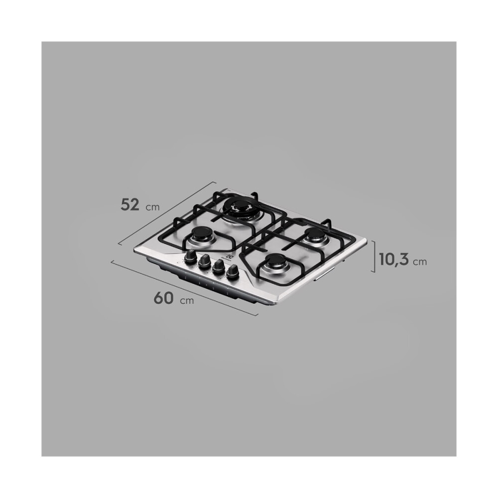 Anafe a Gas Electrolux 4 Hornallas KE4XC Inoxidable