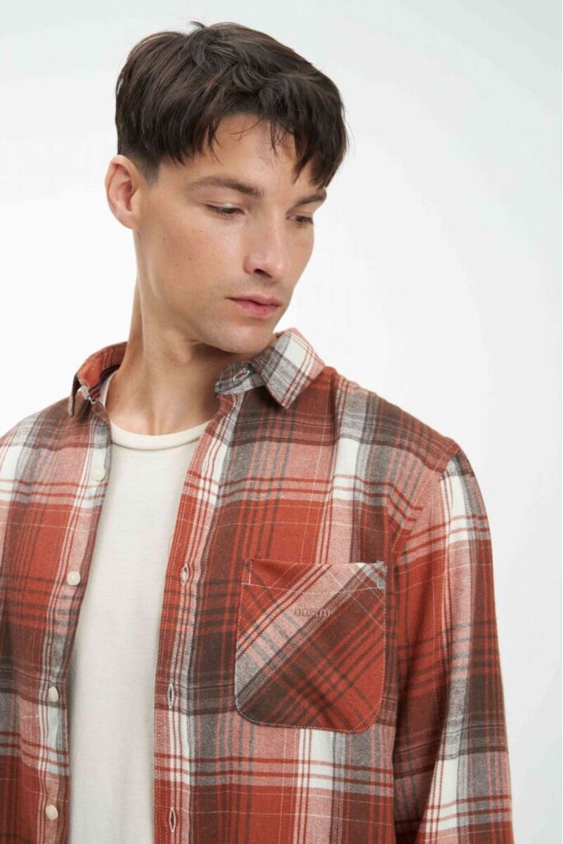 Camisa Ajoshua - Ladrillo 