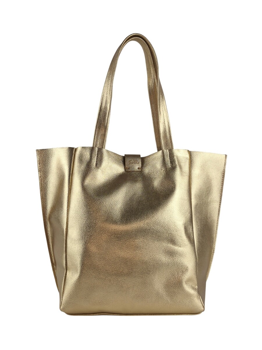 Tote Bag de cuero - Dorado 
