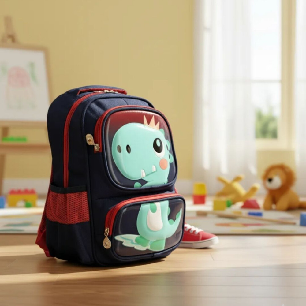 Mochila Infantil Pre-escolar Con Relieve Animales DINO