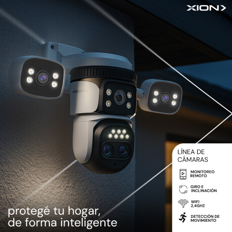 cámara de seguridad smart xion multi camaras 4 lentes COLOR UNICO