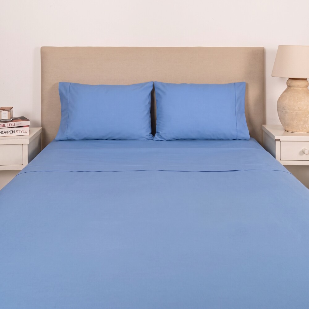 Sábana Col. Basic Celeste S.King