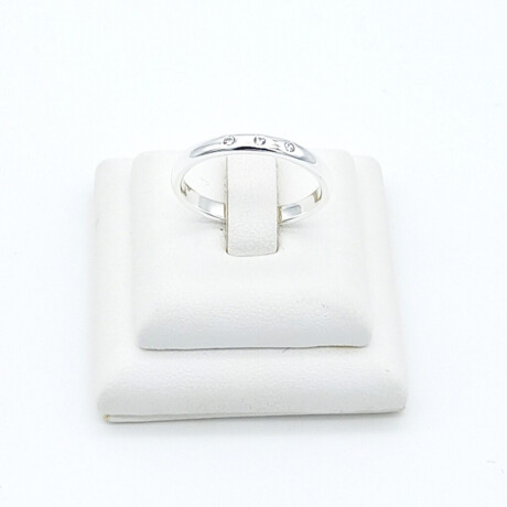 Anillo de Plata 925 con Circonias Perla de Río