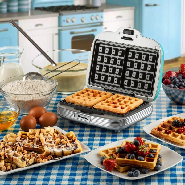 Waflera Máquina De Wafles Ariete 1973 Retro AZUL