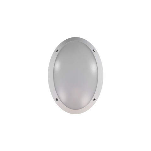 Plafón LED oval blanco IP66 E27 330x230mm MADDI1V3 FL0460