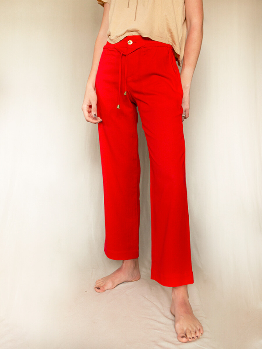 Pantalón Ema Lino - Rojo 