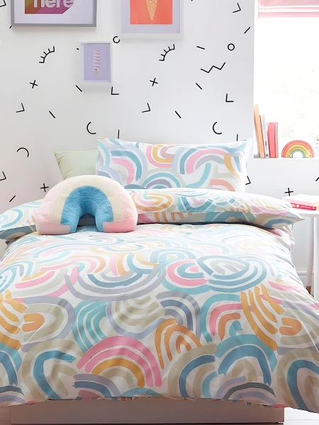 ACOLCHADO GEOMETRIC CON FUNDA 1 PLAZA MULTICOLOR