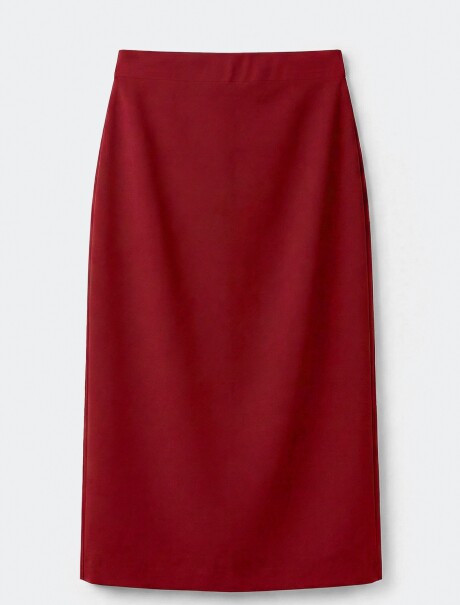 POLLERA MIDI ROJO