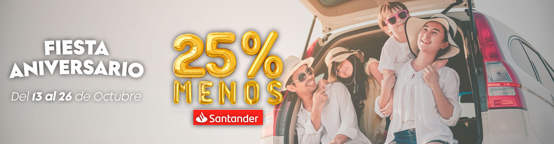 SANTANDER 25% DESCUENTO