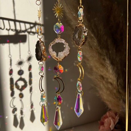 Atrapasol Con Piedra Semipreciosa Blanca Atrapasol Con Piedra Semipreciosa Blanca