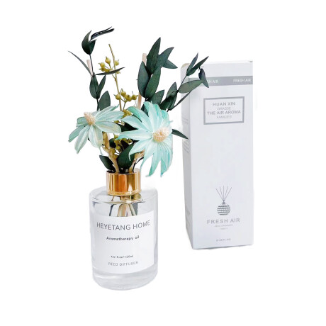 Aromatizador De Hogar Flores Naturales Viento Azul