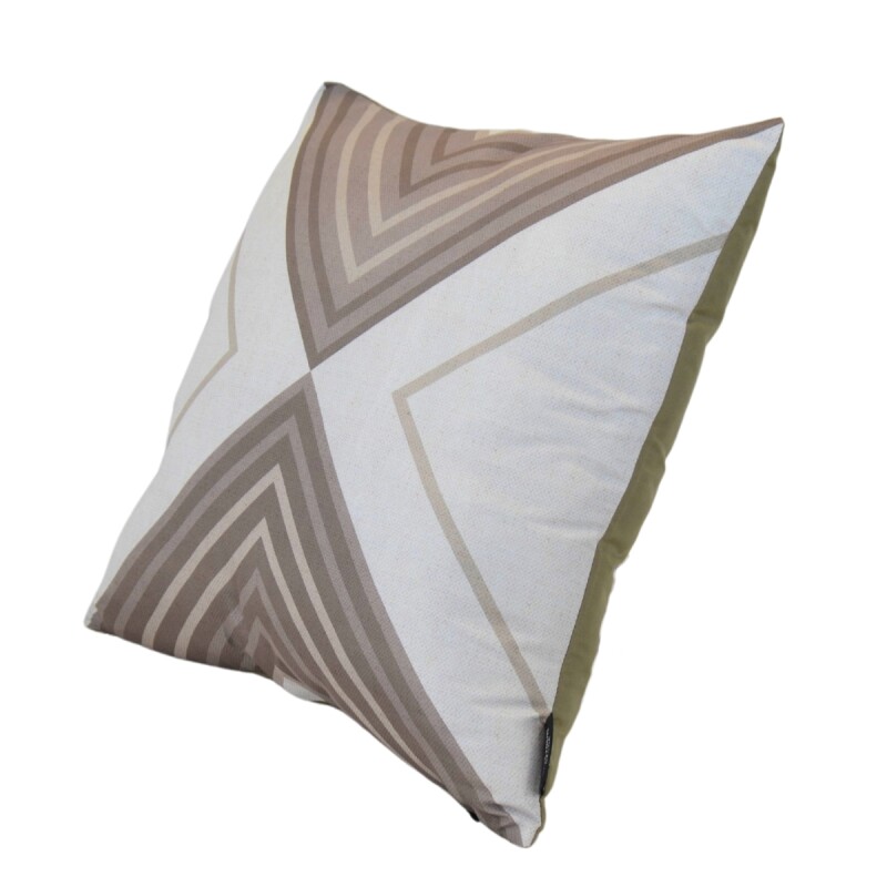 Set x2 funda de almohadones lisa 43 x 43 cm RAYAS BEIGE